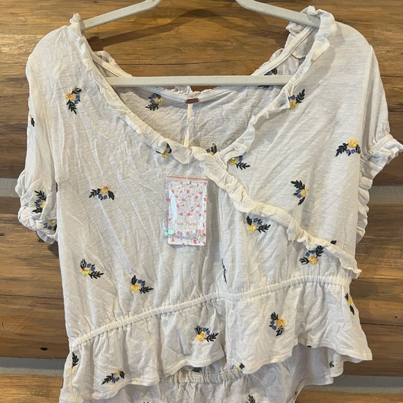 Free People Full Bloom Embroidered Top - Picture 2 of 3